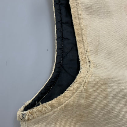 【現状渡し品】【メンズ】 QUILTING LINER DUCK VEST キルティング ライナー ダック ベスト トップス 146-260326-kh-12-izu カラー：ベージュ 万代Net店