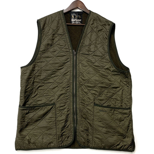 【中古品】【メンズ】 POLAR QUILTS REVERSIBLE QUILTING VEST ポーラー キルト キルティング ベスト トップス 144-260326-kh-09-izu サイズ：EX LARGE カラー：カーキ 万代Net店