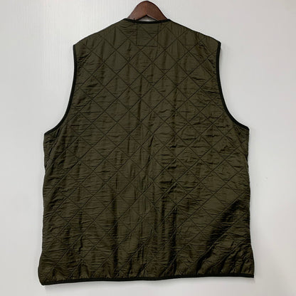 【中古品】【メンズ】 POLAR QUILTS REVERSIBLE QUILTING VEST ポーラー キルト キルティング ベスト トップス 144-260326-kh-09-izu サイズ：EX LARGE カラー：カーキ 万代Net店