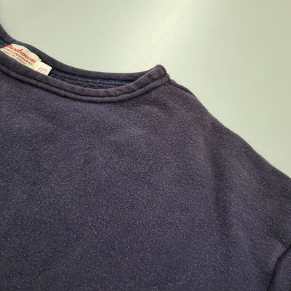 【中古品】【メンズ】 無地 SWEAT SHIRT スウェット シャツ トップス 長袖 145-260331-cs-07-izu サイズ：42 カラー：ネイビー 万代Net店