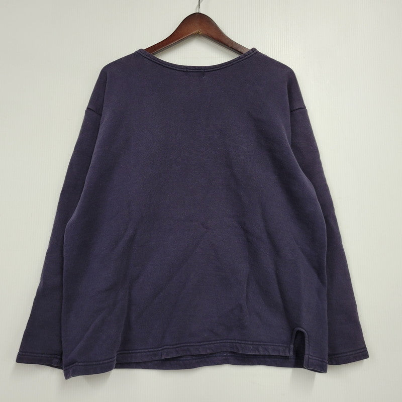 【中古品】【メンズ】 無地 SWEAT SHIRT スウェット シャツ トップス 長袖 145-260331-cs-07-izu サイズ：42 カラー：ネイビー 万代Net店