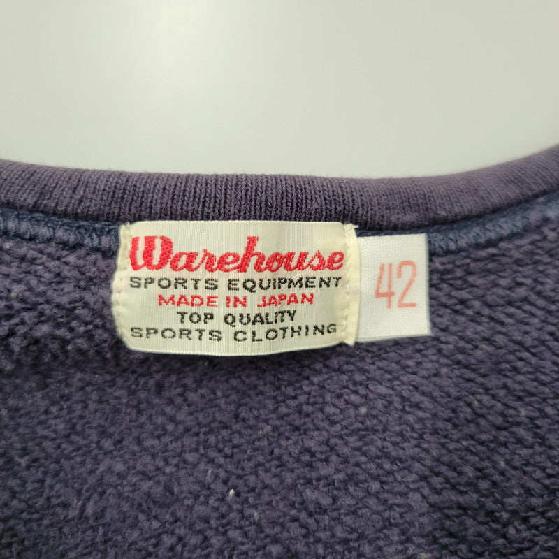 【中古品】【メンズ】 無地 SWEAT SHIRT スウェット シャツ トップス 長袖 145-260331-cs-07-izu サイズ：42 カラー：ネイビー 万代Net店