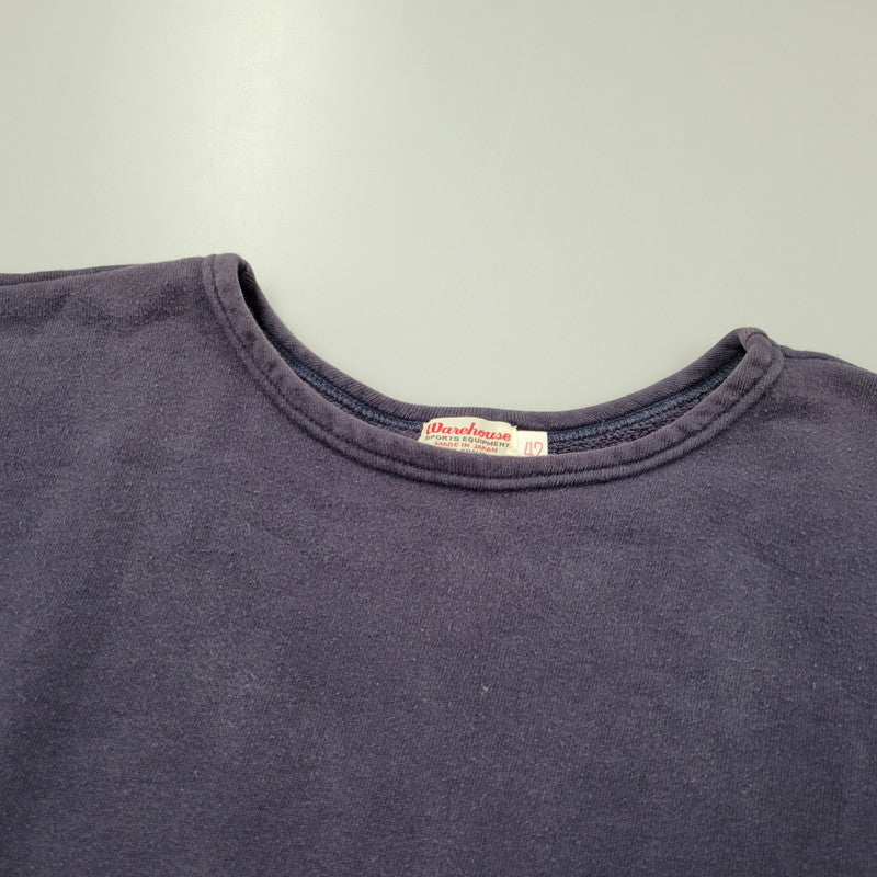 【中古品】【メンズ】 無地 SWEAT SHIRT スウェット シャツ トップス 長袖 145-260331-cs-07-izu サイズ：42 カラー：ネイビー 万代Net店
