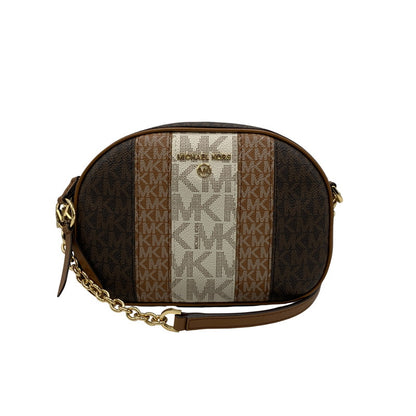 【中古品】【レディース】 JET SET SMALL COLOR-BLOCK LOGO CAMERA BAG 32T1GT9C0O ロゴ カメラバッグ ショルダーバッグ カバン 鞄 188-260331-as-05-izu カラー：ブラウン系 万代Net店