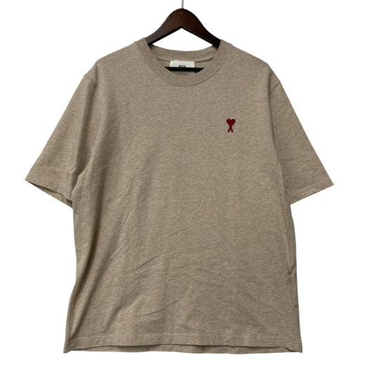 【中古品】【メンズ】 AMI ALEXANDRE MATTIUSSI アミアレクサンドルマテュッシ UTS005.726 AMI DE COEUR SS TEE アミ デュ クール ショートスリーブ ティー トップス 半袖 141-260325-cs-02-izu サイズ：M カラー：ベージュ 万代Net店