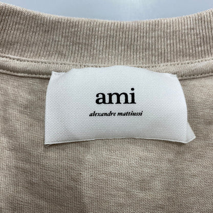 【中古品】【メンズ】 AMI ALEXANDRE MATTIUSSI アミアレクサンドルマテュッシ UTS005.726 AMI DE COEUR SS TEE アミ デュ クール ショートスリーブ ティー トップス 半袖 141-260325-cs-02-izu サイズ：M カラー：ベージュ 万代Net店