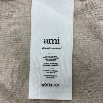 【中古品】【メンズ】 AMI ALEXANDRE MATTIUSSI アミアレクサンドルマテュッシ UTS005.726 AMI DE COEUR SS TEE アミ デュ クール ショートスリーブ ティー トップス 半袖 141-260325-cs-02-izu サイズ：M カラー：ベージュ 万代Net店