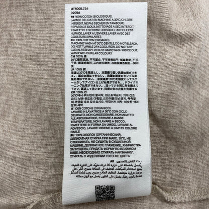 【中古品】【メンズ】 AMI ALEXANDRE MATTIUSSI アミアレクサンドルマテュッシ UTS005.726 AMI DE COEUR SS TEE アミ デュ クール ショートスリーブ ティー トップス 半袖 141-260325-cs-02-izu サイズ：M カラー：ベージュ 万代Net店