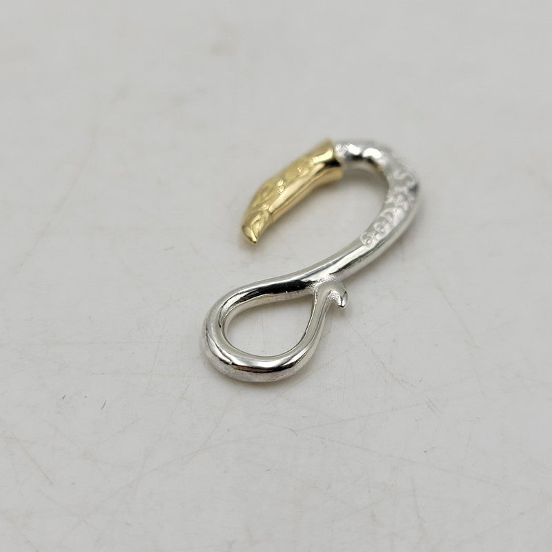 【中古品】【メンズ/レディース】 GOD SUNS ゴッドサンズ SV950 K18YG 頭金イーグルフックLL (プレーン) アクセサリー 192-260408-kh-04-izu カラー：シルバー×ゴールド 万代Net店