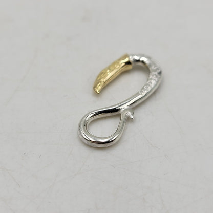 【中古品】【メンズ/レディース】 GOD SUNS ゴッドサンズ SV950 K18YG 頭金イーグルフックLL (プレーン) アクセサリー 192-260408-kh-04-izu カラー：シルバー×ゴールド 万代Net店