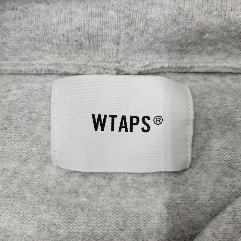 【中古品】【メンズ】 WTAPS ダブルタップス HOODIE / SWEATER / NYCO 252FZDT-KNM02 フーディー セーター パーカー 142-260405-as-11-izu サイズ：03 カラー：グレー 万代Net店