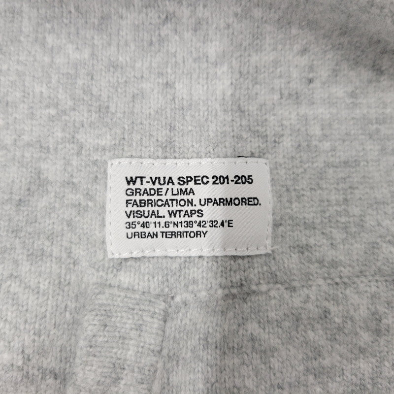 【中古品】【メンズ】 WTAPS ダブルタップス HOODIE / SWEATER / NYCO 252FZDT-KNM02 フーディー セーター パーカー 142-260405-as-11-izu サイズ：03 カラー：グレー 万代Net店