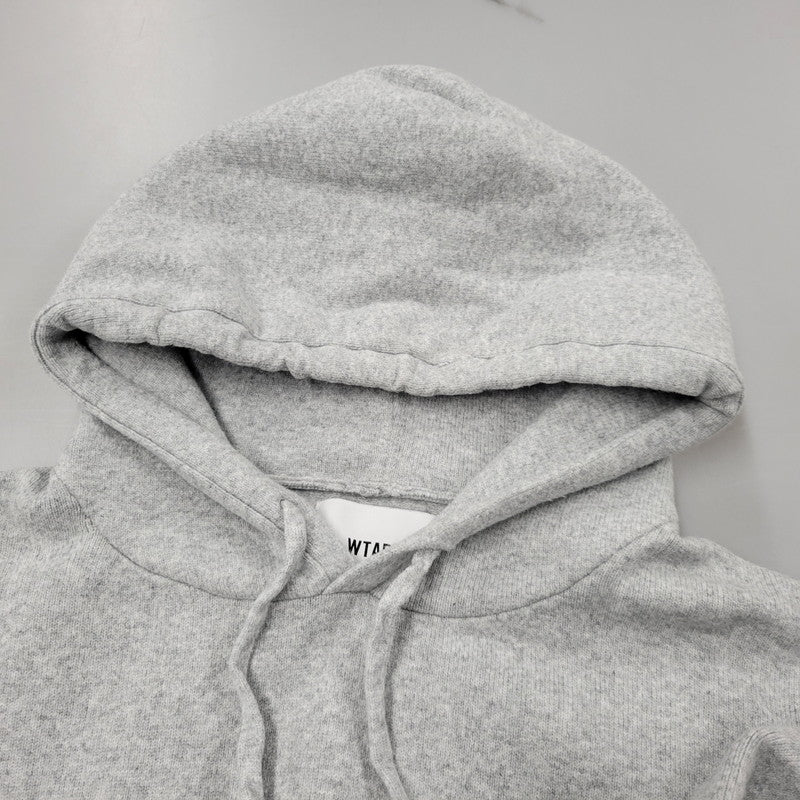 【中古品】【メンズ】 WTAPS ダブルタップス HOODIE / SWEATER / NYCO 252FZDT-KNM02 フーディー セーター パーカー 142-260405-as-11-izu サイズ：03 カラー：グレー 万代Net店