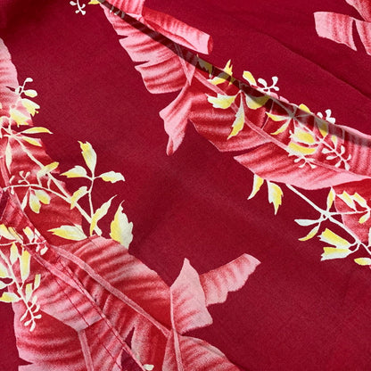 【中古品】【メンズ】 HOALOHA ホアロハ ALOHA SHIRT アロハシャツ ハワイ製 半袖 トップス 146-260329-as-08-izu カラー：レッド 万代Net店