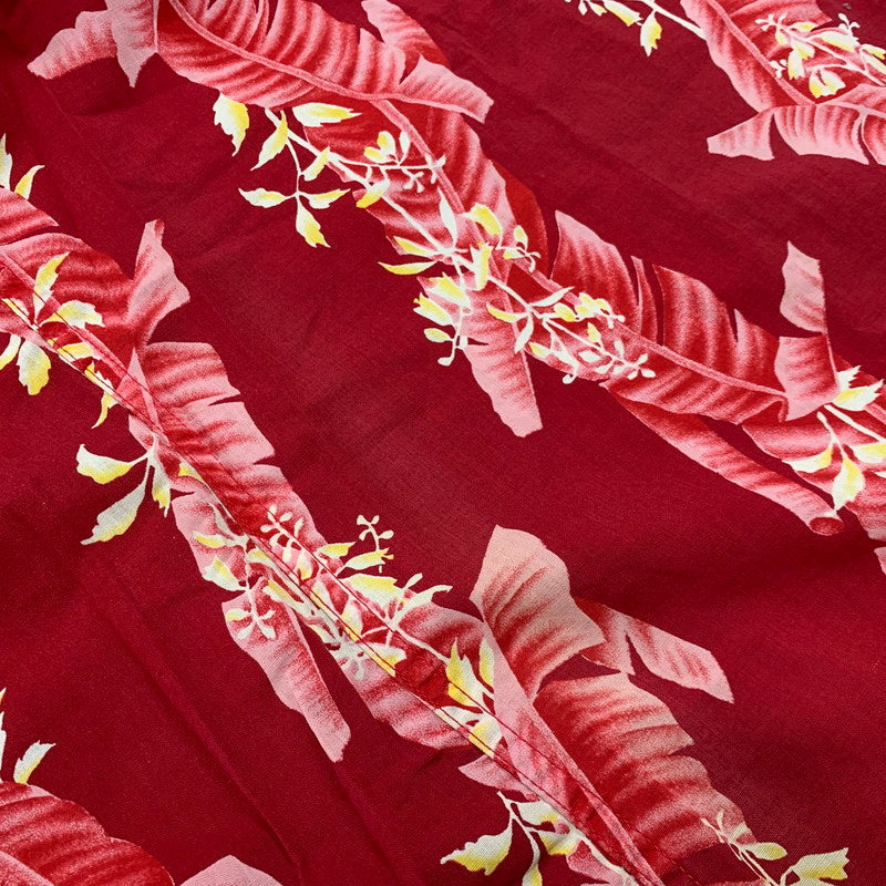 【中古品】【メンズ】 HOALOHA ホアロハ ALOHA SHIRT アロハシャツ ハワイ製 半袖 トップス 146-260329-as-08-izu カラー：レッド 万代Net店