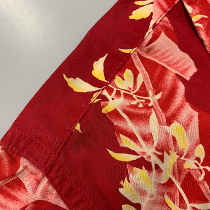 【中古品】【メンズ】 HOALOHA ホアロハ ALOHA SHIRT アロハシャツ ハワイ製 半袖 トップス 146-260329-as-08-izu カラー：レッド 万代Net店