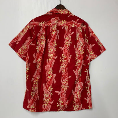 【中古品】【メンズ】 HOALOHA ホアロハ ALOHA SHIRT アロハシャツ ハワイ製 半袖 トップス 146-260329-as-08-izu カラー：レッド 万代Net店