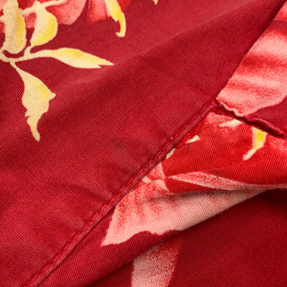 【中古品】【メンズ】 HOALOHA ホアロハ ALOHA SHIRT アロハシャツ ハワイ製 半袖 トップス 146-260329-as-08-izu カラー：レッド 万代Net店