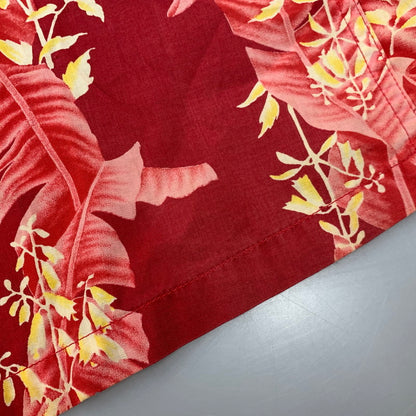 【中古品】【メンズ】 HOALOHA ホアロハ ALOHA SHIRT アロハシャツ ハワイ製 半袖 トップス 146-260329-as-08-izu カラー：レッド 万代Net店