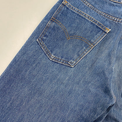【中古品】【メンズ】 20517-0217 刻印532 SMALL-E ハチマル 1981年製 80S FLARE CUT DENIM PANTS フレアカットデニムパンツ ズボン ボトムス 157-260328-ya-07-izu サイズ：33×32 カラー：インディゴ 万代Net店