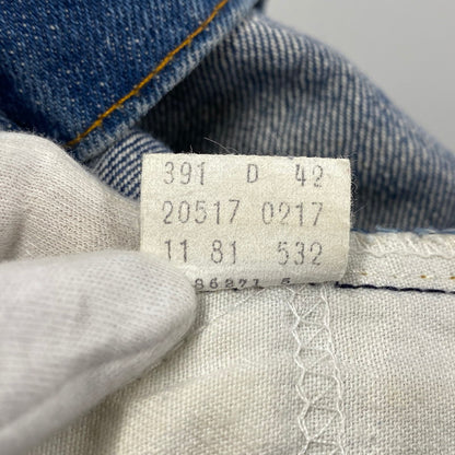 【中古品】【メンズ】 20517-0217 刻印532 SMALL-E ハチマル 1981年製 80S FLARE CUT DENIM PANTS フレアカットデニムパンツ ズボン ボトムス 157-260328-ya-07-izu サイズ：33×32 カラー：インディゴ 万代Net店