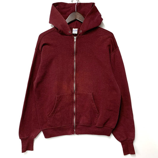 【中古品】【メンズ】 HEALTHKNIT ヘルスニット ROBIN ZIP ZIP UP HOODIE ロビンジップ ジップアップ フーディー パーカー トップス 146-260326-kh-14-izu サイズ：M カラー：バーガンディー 万代Net店