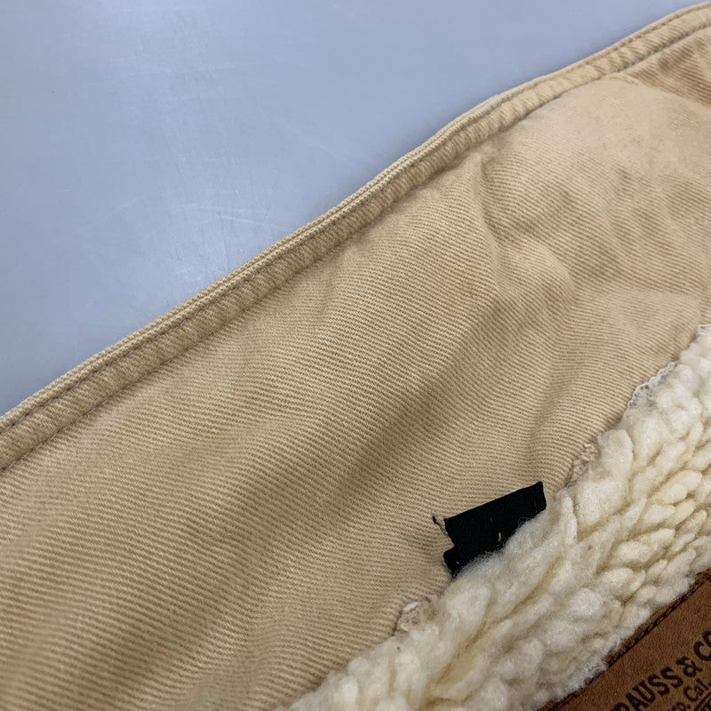 【現状渡し品】【メンズ】 マカウ製 SHERPA BOMBER JACKET シェルパ ボンバー ジャケット アウター 146-260326-kh-11-izu サイズ：L カラー：ベージュ 万代Net店