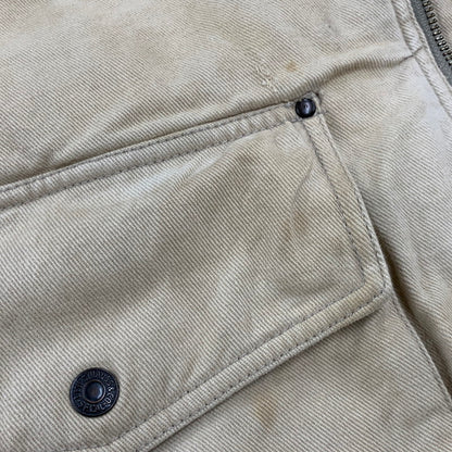 【現状渡し品】【メンズ】 マカウ製 SHERPA BOMBER JACKET シェルパ ボンバー ジャケット アウター 146-260326-kh-11-izu サイズ：L カラー：ベージュ 万代Net店