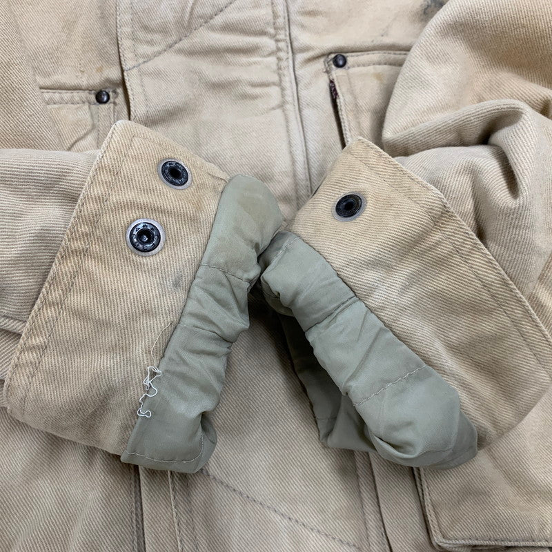 【現状渡し品】【メンズ】 マカウ製 SHERPA BOMBER JACKET シェルパ ボンバー ジャケット アウター 146-260326-kh-11-izu サイズ：L カラー：ベージュ 万代Net店