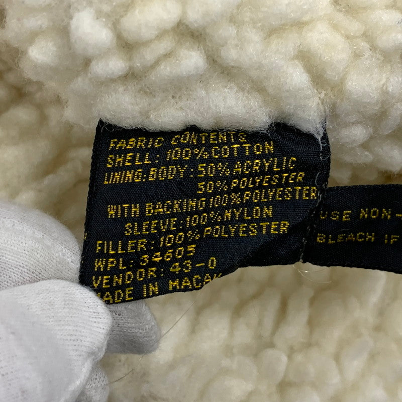 【現状渡し品】【メンズ】 マカウ製 SHERPA BOMBER JACKET シェルパ ボンバー ジャケット アウター 146-260326-kh-11-izu サイズ：L カラー：ベージュ 万代Net店