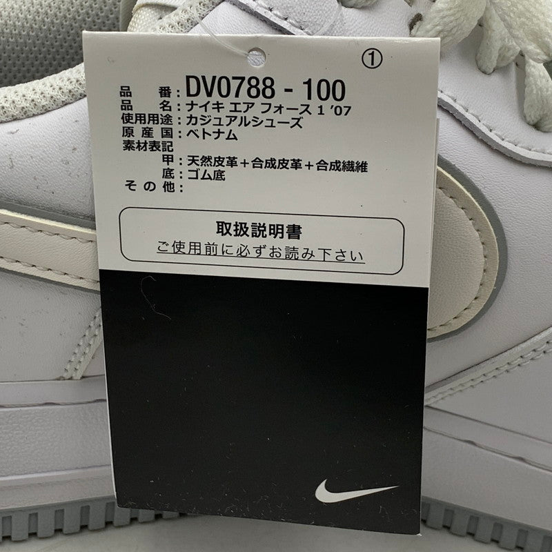 【中古品】【メンズ】 DV0788-100 AIR FORCE 1 LOW ’07 エア フォース ワン ロー スニーカー シューズ 靴 160-260328-cs-04-izu サイズ：28.5cm カラー：WHITE/WOLF GRAY-WHITE 万代Net店