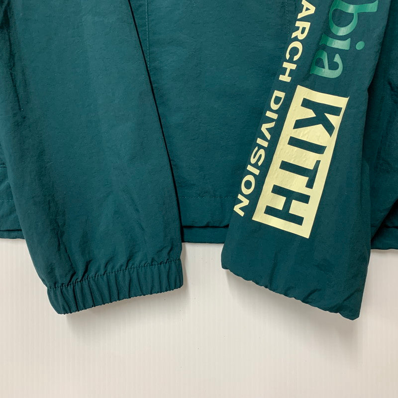 【中古品】【メンズ】 KITH×COLUMBIA キス×コロンビア XM9901 WIND ANORAK ウインド アノラック アウター 142-260327-cs-05-izu サイズ：L カラー：グリーン 万代Net店