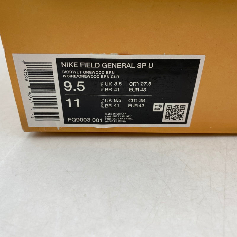 【中古美品】【メンズ】 NIKE×UNION ナイキ×ユニオン FQ9003-001 FIELD GENERAL SP フィールド ジェネラル スペシャル スニーカー シューズ 靴 160-260327-cs-15-izu サイズ：27.5cm カラー：IVORY/LT OREWOOD BRN 万代Net店