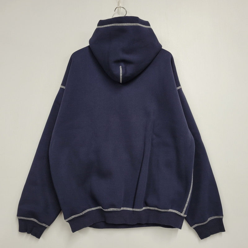 【中古品】【メンズ】 TRIBE WEAR トライブウェア NOT BASIC HOODIE ノット ベーシック フーディー パーカー 長袖 トップス 142-260331-as-08-izu サイズ：L カラー：ネイビー 万代Net店