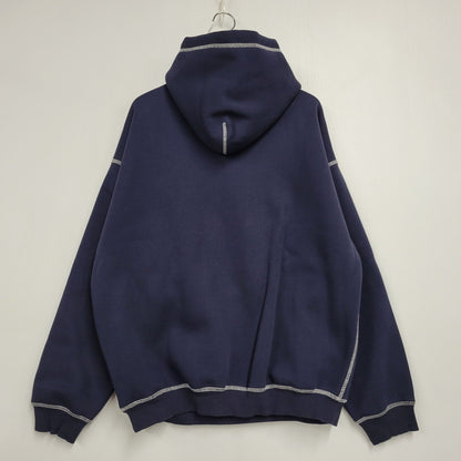 【中古品】【メンズ】 TRIBE WEAR トライブウェア NOT BASIC HOODIE ノット ベーシック フーディー パーカー 長袖 トップス 142-260331-as-08-izu サイズ：L カラー：ネイビー 万代Net店