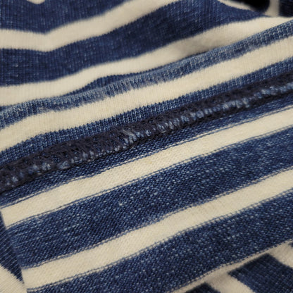 【中古品】【メンズ】 REMI RELIEF レミレリーフ BEAMS別注 COTTON BASQUE SHIRT 3/4 SLEEVE コットン バスク シャツ 3/4 スリーブ トップス 140-260605-kh-10-izu サイズ：M カラー：ブルー×ホワイト 万代Net店
