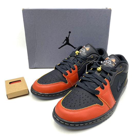 【中古美品】【メンズ/レディース】 IQ3460-010 AIR JORDAN 1 LOW SE エア ジョーダン ワン ロー エスイー スニーカー シューズ 靴 163-260327-cs-12-izu サイズ：26cm カラー：BLACK/BLACK-DRAGON RED-BLACK 万代Net店