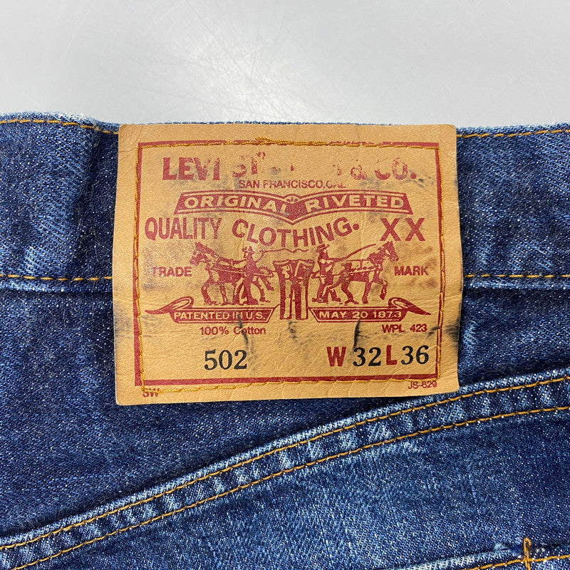 【中古品】【メンズ】 LEVI'S リーバイス 刻印J09 BIG-E 赤耳 140周年記念限定復刻 502XX DENIM PANTS デニム パンツ ボトムス 157-260402-kh-03-izu サイズ：32×36 カラー：インディゴ 万代Net店