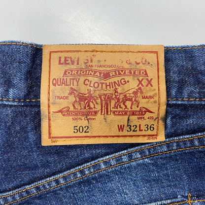 【中古品】【メンズ】 LEVI'S リーバイス 刻印J09 BIG-E 赤耳 140周年記念限定復刻 502XX DENIM PANTS デニム パンツ ボトムス 157-260402-kh-03-izu サイズ：32×36 カラー：インディゴ 万代Net店