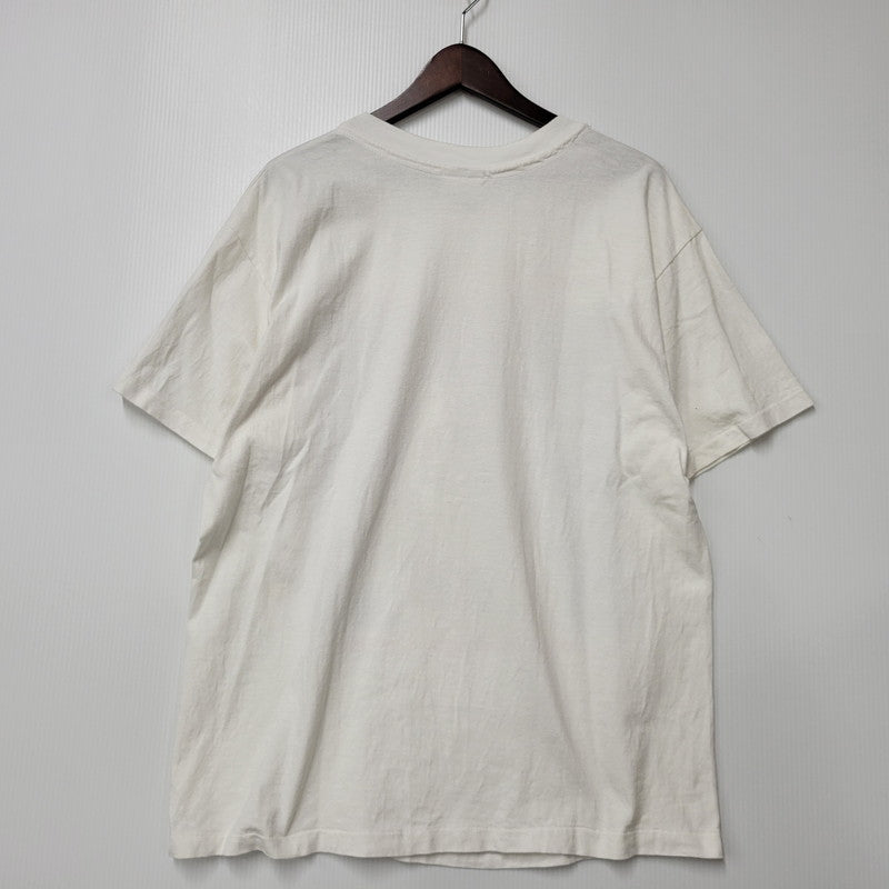 【中古品】【メンズ】 ANDAZIA アンダージア 両シングル EINSTEIN PRINT SS TEE アインシュタイン プリント ショートスリーブ Tシャツ 半袖 トップス 146-260329-kh-06-izu サイズ：L カラー：ホワイト 万代Net店