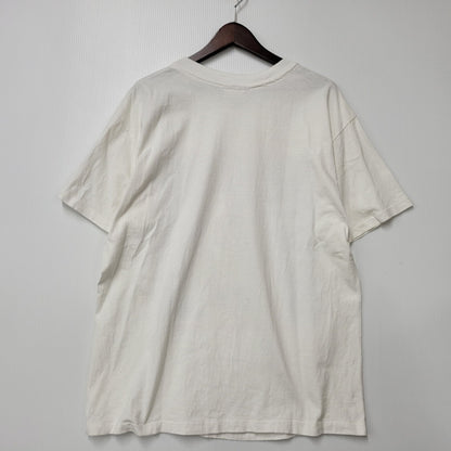 【中古品】【メンズ】 ANDAZIA アンダージア 両シングル EINSTEIN PRINT SS TEE アインシュタイン プリント ショートスリーブ Tシャツ 半袖 トップス 146-260329-kh-06-izu サイズ：L カラー：ホワイト 万代Net店