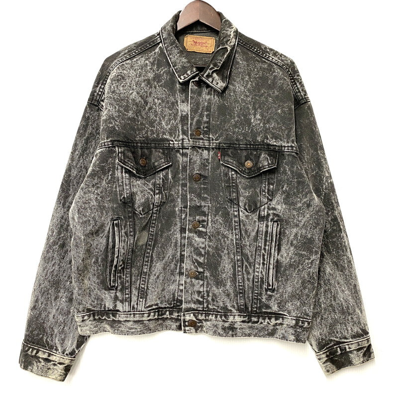 【中古品】【メンズ】 SMALL-E ACID WASH BLACK DENIM JACKET 70507-0253 アシッドウォッシュ ブラックデニムジャケット 刻印527 146-260403-as-10-izu サイズ：M カラー：ブラック 万代Net店
