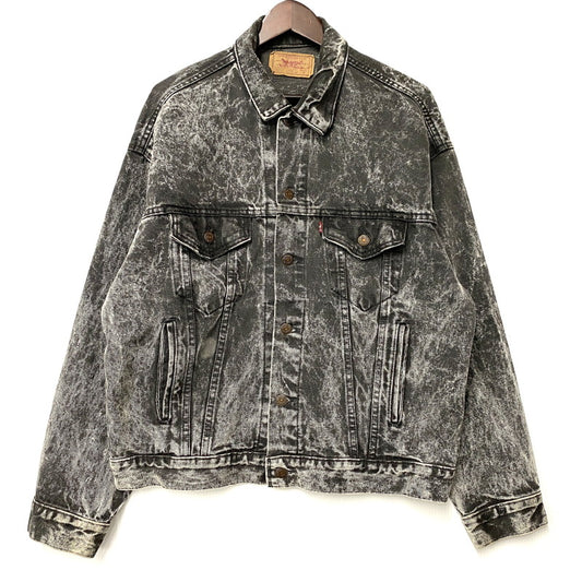 【中古品】【メンズ】 SMALL-E ACID WASH BLACK DENIM JACKET 70507-0253 アシッドウォッシュ ブラックデニムジャケット 刻印527 146-260403-as-10-izu サイズ：M カラー：ブラック 万代Net店