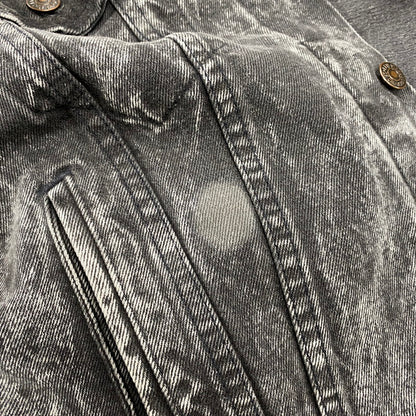 【中古品】【メンズ】 SMALL-E ACID WASH BLACK DENIM JACKET 70507-0253 アシッドウォッシュ ブラックデニムジャケット 刻印527 146-260403-as-10-izu サイズ：M カラー：ブラック 万代Net店
