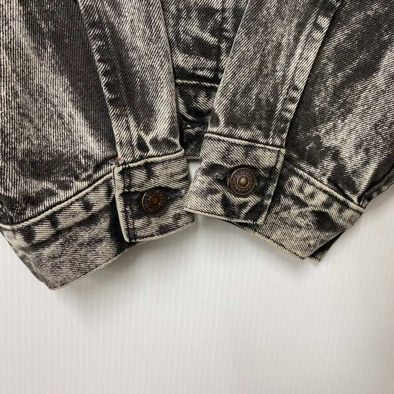 【中古品】【メンズ】 SMALL-E ACID WASH BLACK DENIM JACKET 70507-0253 アシッドウォッシュ ブラックデニムジャケット 刻印527 146-260403-as-10-izu サイズ：M カラー：ブラック 万代Net店