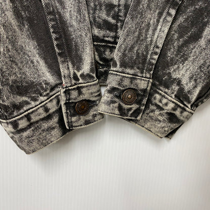 【中古品】【メンズ】 SMALL-E ACID WASH BLACK DENIM JACKET 70507-0253 アシッドウォッシュ ブラックデニムジャケット 刻印527 146-260403-as-10-izu サイズ：M カラー：ブラック 万代Net店