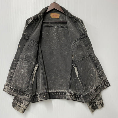 【中古品】【メンズ】 SMALL-E ACID WASH BLACK DENIM JACKET 70507-0253 アシッドウォッシュ ブラックデニムジャケット 刻印527 146-260403-as-10-izu サイズ：M カラー：ブラック 万代Net店