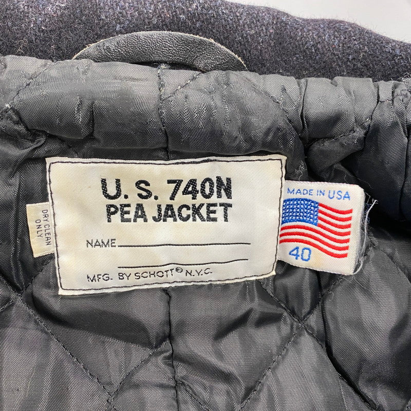 【現状渡し品】【メンズ】 U.S.740N PEA COAT ピーコート アウター 145-260402-kh-11-izu サイズ：40 カラー：ネイビー 万代Net店
