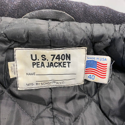 【現状渡し品】【メンズ】 U.S.740N PEA COAT ピーコート アウター 145-260402-kh-11-izu サイズ：40 カラー：ネイビー 万代Net店