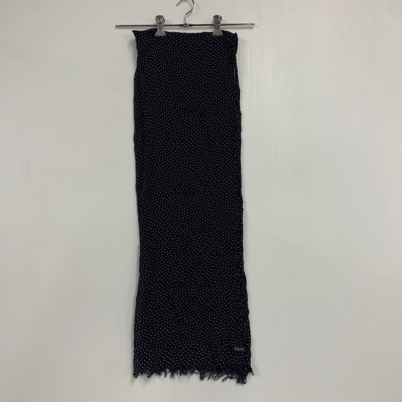 【中古品】【メンズ/レディース】 M6S02 ドット柄 ストール 187-260331-as-03-izu サイズ：F カラー：ネイビー 万代Net店